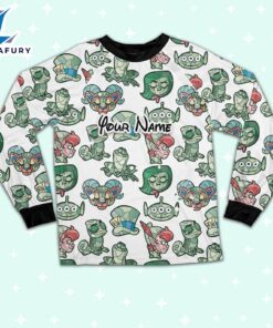 Custom Disney Magic Characters Green Team Pajamas - Movie Cartoon Holiday Pajamas