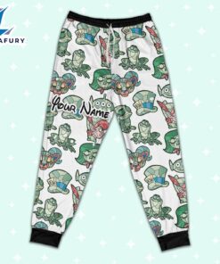 Custom Disney Magic Characters Green Team Pajamas - Movie Cartoon Holiday Pajamas