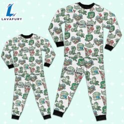 Custom Disney Magic Characters Green Team Pajamas - Movie Cartoon Holiday Pajamas