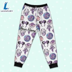 Custom Disney Magic Characters Purple Team Pajamas - Movie Cartoon Holiday Pajamas