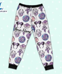 Custom Disney Magic Characters Purple Team Pajamas - Movie Cartoon Holiday Pajamas