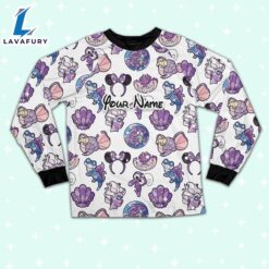 Custom Disney Magic Characters Purple Team Pajamas - Movie Cartoon Holiday Pajamas