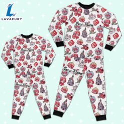 Custom Disney Magic Characters Red Team Pajamas - Movie Cartoon Holiday Pajamas