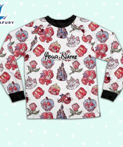 Custom Disney Magic Characters Red Team Pajamas - Movie Cartoon Holiday Pajamas