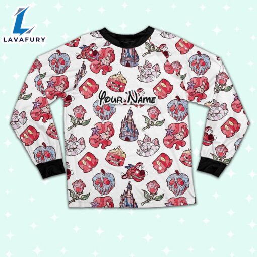 Custom Disney Magic Characters Red Team Pajamas – Movie Cartoon Holiday Pajamas