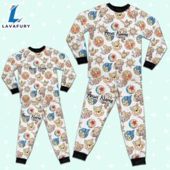 Custom Disney Magic Characters Yellow Team Pajamas - Movie Cartoon Holiday Pajamas