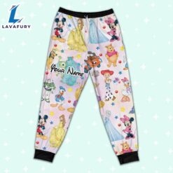 Custom Disney Magical Characters Colorful Team Pajamas Set - Movie Cartoon Holiday Pajamas