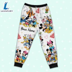 Custom Disney Mickey and Friends Colorful Pajamas Set - Movie Cartoon Holiday Pajamas