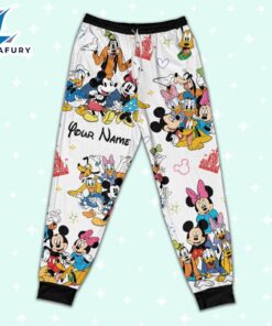 Custom Disney Mickey and Friends Colorful Pajamas Set - Movie Cartoon Holiday Pajamas