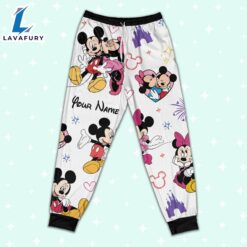 Custom Disney Mickey and Minnie Colorful Pajamas Set - Movie Cartoon Holiday Pajamas