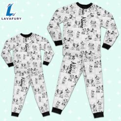 Custom Disney Mickey and Minnie Love Pajamas Set - Movie Cartoon Holiday Pajamas