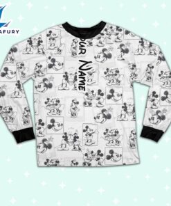 Custom Disney Mickey and Minnie Love Pajamas Set - Movie Cartoon Holiday Pajamas