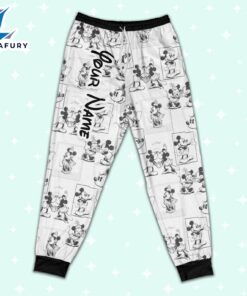 Custom Disney Mickey and Minnie Love Pajamas Set - Movie Cartoon Holiday Pajamas