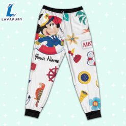 Custom Disney Mickey Cruise Trip Colorful Pajamas Set - Movie Cartoon Holiday Pajamas