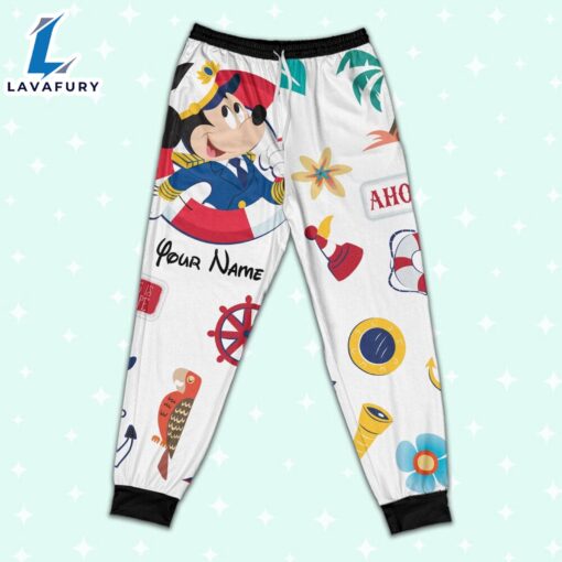 Custom Disney Mickey Cruise Trip Colorful Pajamas Set – Movie Cartoon Holiday Pajamas