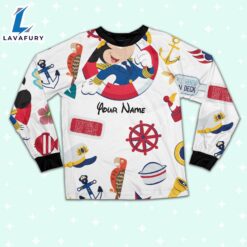 Custom Disney Mickey Cruise Trip Colorful Pajamas Set - Movie Cartoon Holiday Pajamas