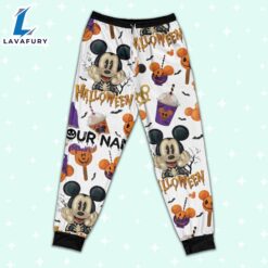 Custom Disney Mickey Halloween Pumpkin Simple Pajamas Set - Movie Cartoon Holiday Pajamas