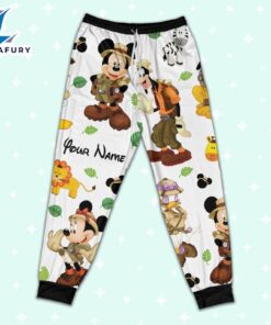 Custom Disney Mickey Safari Colorful Pajamas Set - Movie Cartoon Holiday Pajamas