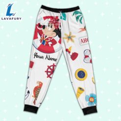 Custom Disney Minnie Cruise Trip Colorful Pajamas Set - Movie Cartoon Holiday Pajamas