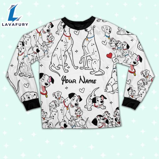 Custom Disney Mother and Father Day 101 Dalmatians Colorful Pajamas – Family Disneyland Matching Pajamas Set