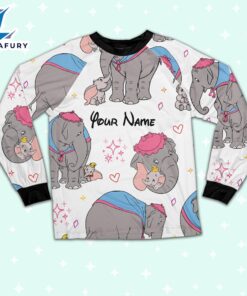 Custom Disney Mother Day Dumbo and Jumbo Colorful Pajamas - Movie Cartoon Holiday Pajamas