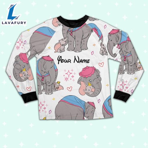 Custom Disney Mother Day Dumbo and Jumbo Colorful Pajamas – Movie Cartoon Holiday Pajamas