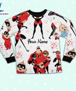 Custom Disney Mother Day Elastigirl the Incredibles Colorful Pajamas - Family Disneyland Matching Pajamas Set