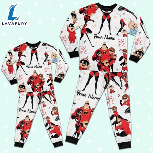 Custom Disney Mother Day Elastigirl the Incredibles Colorful Pajamas – Family Disneyland Matching Pajamas Set