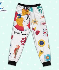 Custom Disney Pluto Cruise Trip Colorful Pajamas - Movie Cartoon Holiday Pajamas