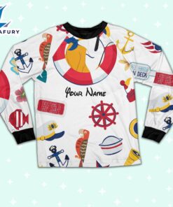 Custom Disney Pluto Cruise Trip Colorful Pajamas - Movie Cartoon Holiday Pajamas