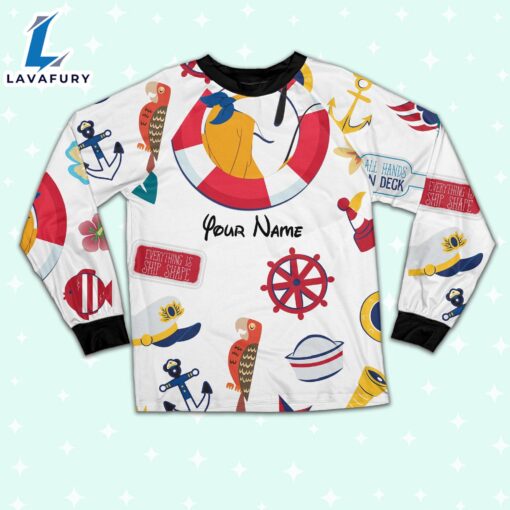 Custom Disney Pluto Cruise Trip Colorful Pajamas – Movie Cartoon Holiday Pajamas