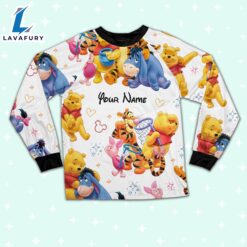 Custom Disney Pooh and Friends Colorful Pajamas - Movie Cartoon Holiday Pajamas