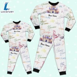 Custom Disney Prince Signatures Colorful Pajamas - Movie Cartoon Holiday Pajamas