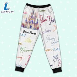 Custom Disney Prince Signatures Colorful Pajamas - Movie Cartoon Holiday Pajamas