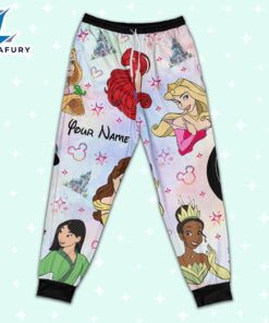 Custom Disney Princesses Colorful Pajamas - Family Disneyland Matching Pajamas Set