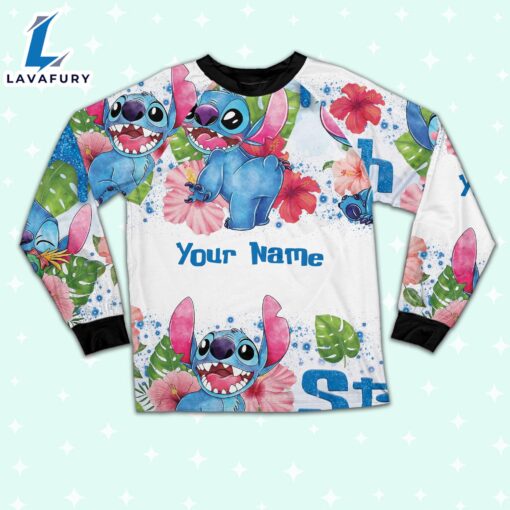 Custom Disney Stitch Hot Colorful Pajamas – Movie Cartoon Holiday Pajamas