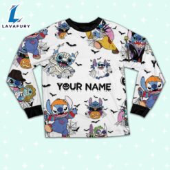 Custom Disney Stitch Ultimate Nightmare Colorful Simple Pajamas - Movie Cartoon Holiday Pajamas