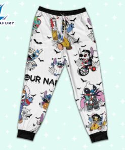 Custom Disney Stitch Ultimate Nightmare Colorful Simple Pajamas - Movie Cartoon Holiday Pajamas