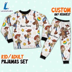 Custom Disney Toy Story Woody Colorful Pajamas - Family Disneyland Matching Pajamas Set