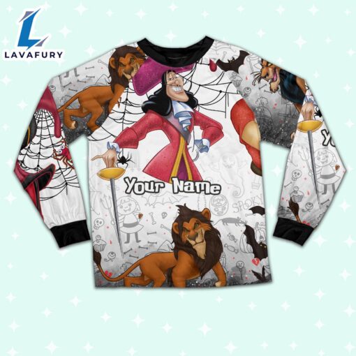 Custom Disney Villain Power Colorful Pajamas – Movie Cartoon Holiday Pajamas