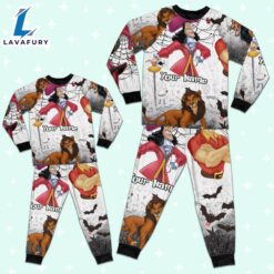 Custom Disney Villain Power Colorful Pajamas - Movie Cartoon Holiday Pajamas