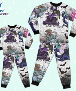 Custom Disney Villainess Witches Colorful Pajamas - Movie Cartoon Holiday Pajamas