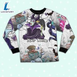 Custom Disney Villainess Witches Colorful Pajamas - Movie Cartoon Holiday Pajamas