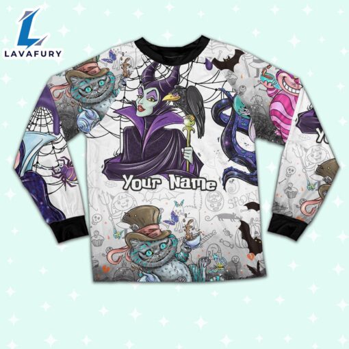 Custom Disney Villainess Witches Colorful Pajamas – Movie Cartoon Holiday Pajamas