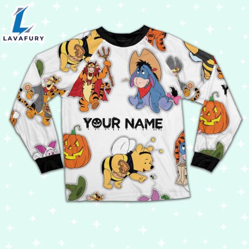 Custom Disney Winnie the Pooh Andn Friends Simple Pajamas – Movie Cartoon Holiday Pajamas