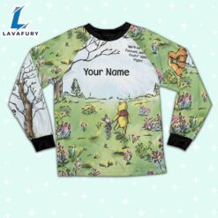 Custom Disney Winnie the Pooh Artwork Colorful Pajamas - Movie Cartoon Holiday Pajamas