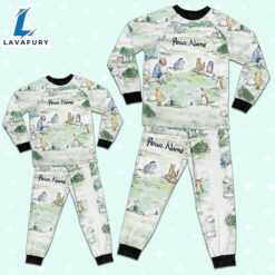 Custom Disney Winnie the Pooh Book Colorful Pajamas - Movie Cartoon Holiday Pajamas