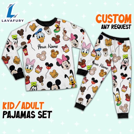 Custom Disneyland Trip Mickey Colorful Pajamas – Family Disneyland Matching Pajamas Set