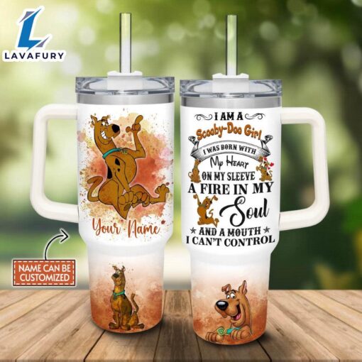 Custom Name A Scooby Doo Printed Tumbler