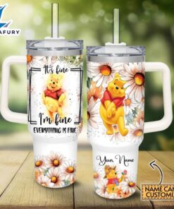 Custom Name Everything Is Fine Tumbler